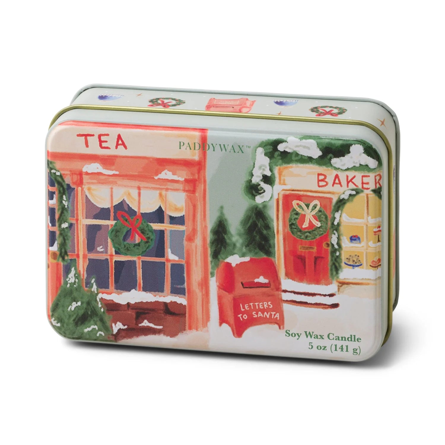 Christmas Tin Soy Candle - Sweet Orange &amp; Fir