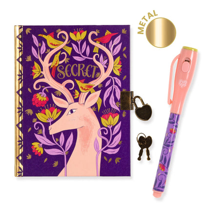 Secret Notebook With Invisible Ink Pen &amp; Lamp - Melissa