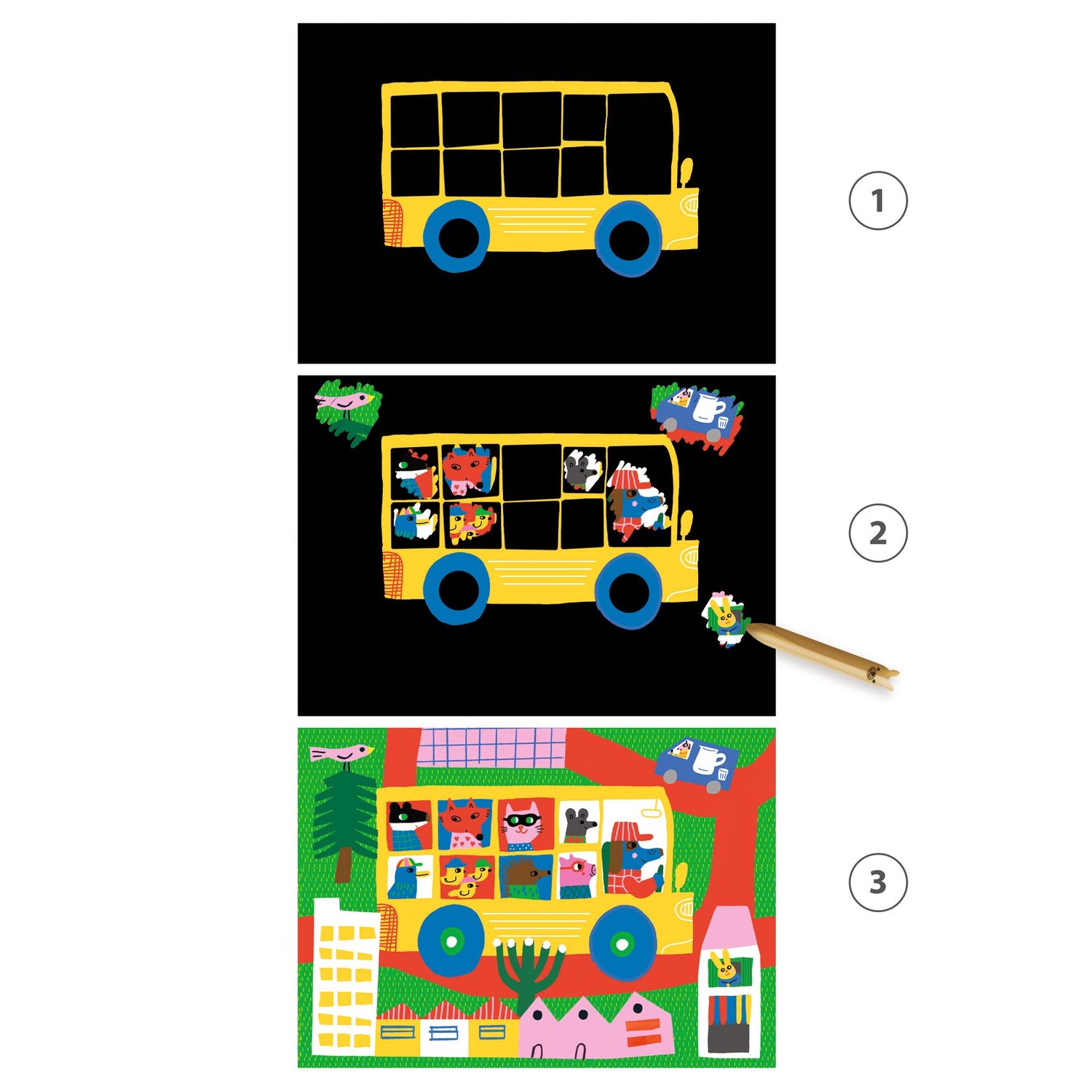 Scratch Cards with Stylus - Learning About Vehicles