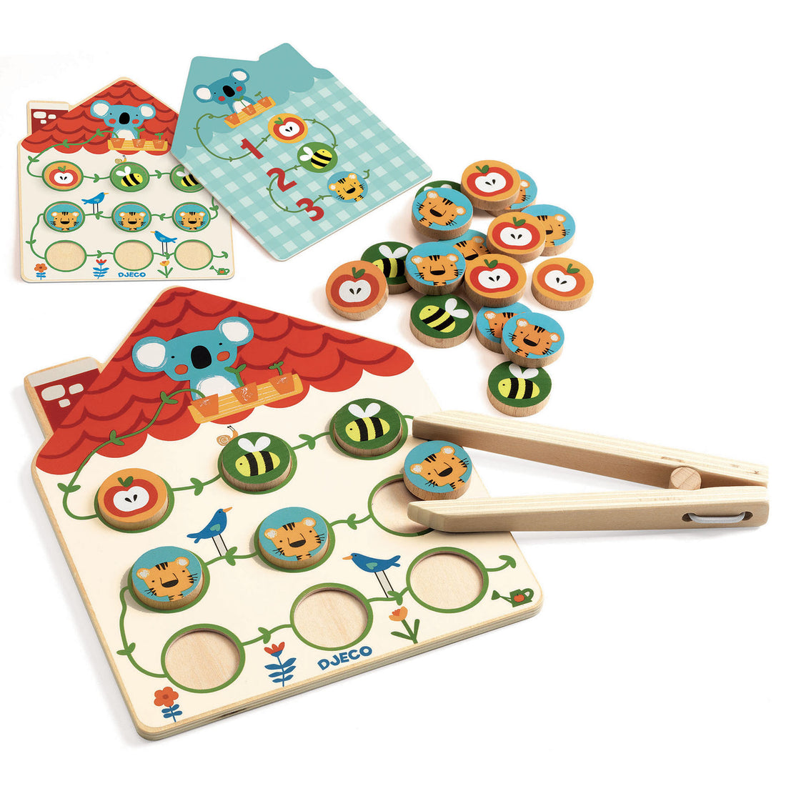 Pinstou Wooden Counting &amp; Memory Game