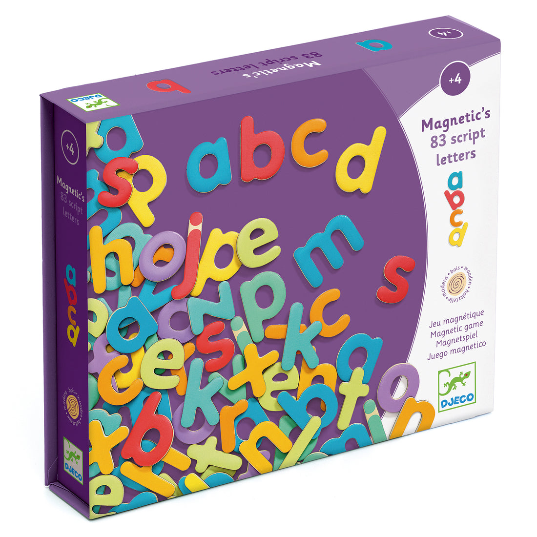 Magnetic Script Wooden Letter Set - 83 Pieces