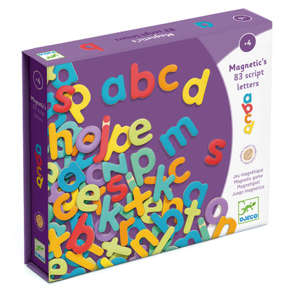 Magnetic Script Wooden Letter Set - 83 Pieces