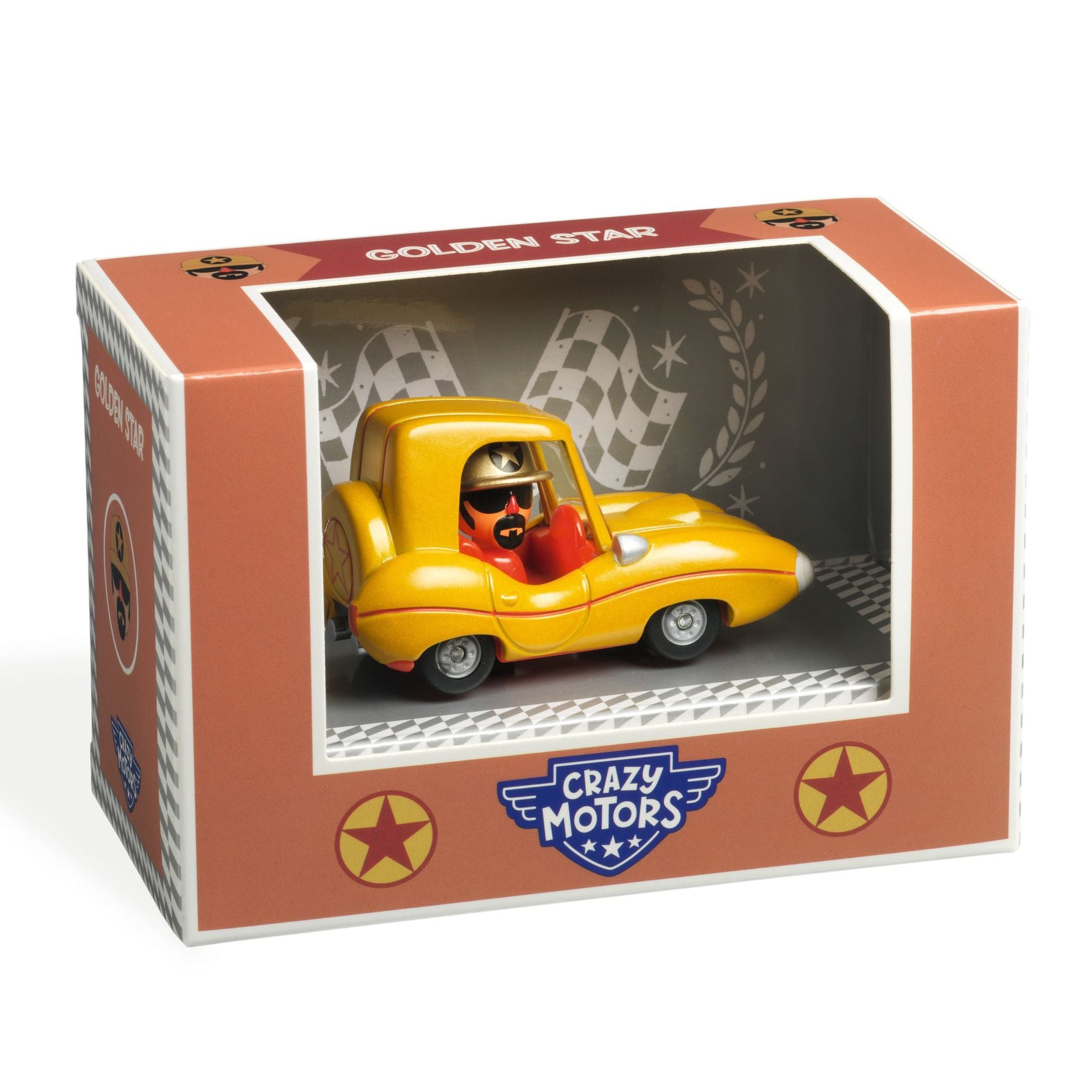 Crazy Motors - Metal Toy Car - Golden Star