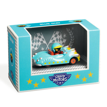 Crazy Motors - Metal Toy Car - Blue Gun