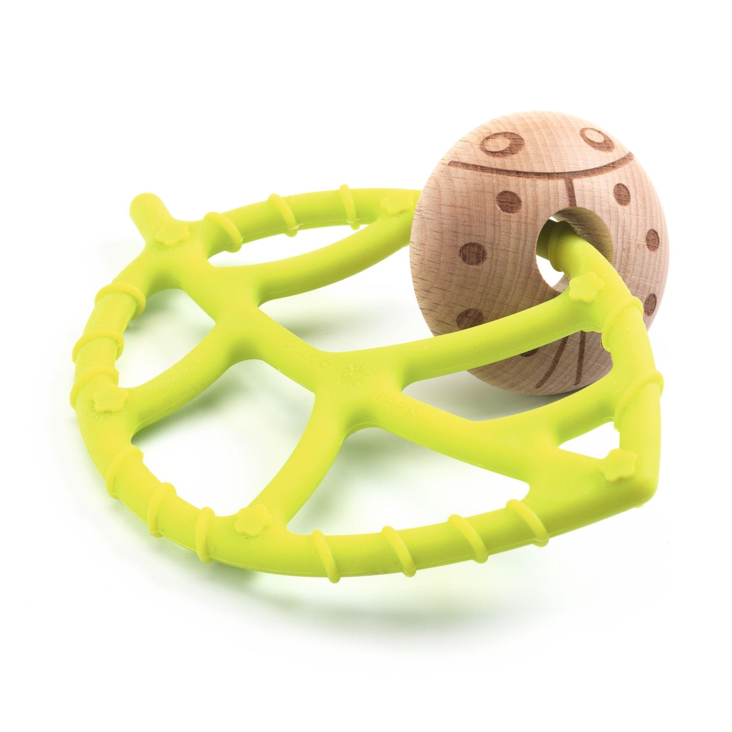 Baby Greeni - Leaf Shaped Silicone Teething Rattle