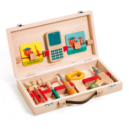 Super Bricolo - Wooden Toolbox &amp; Tools