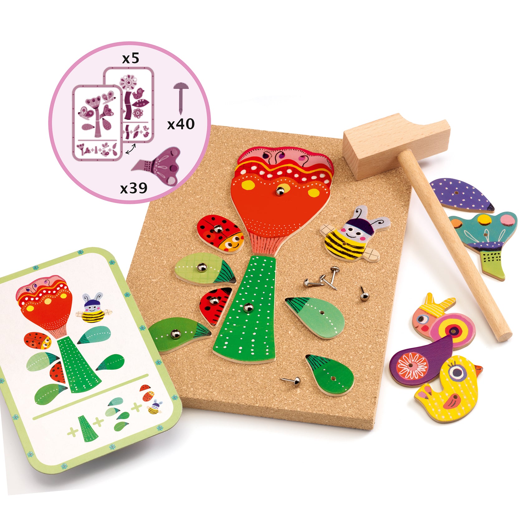 Tap tap Garden Building Game with Wooden Box