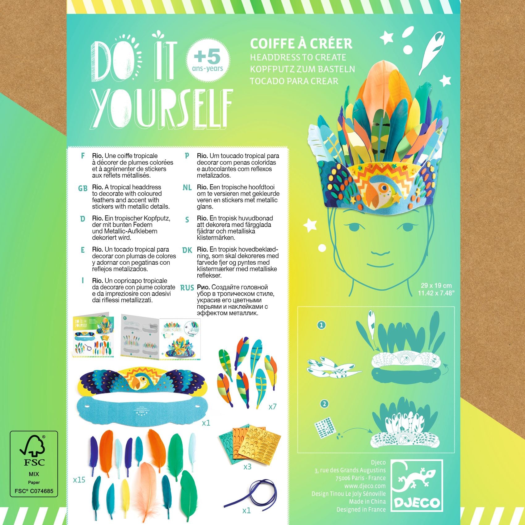 Make Your Own Headdress Creative Kit -  Rio