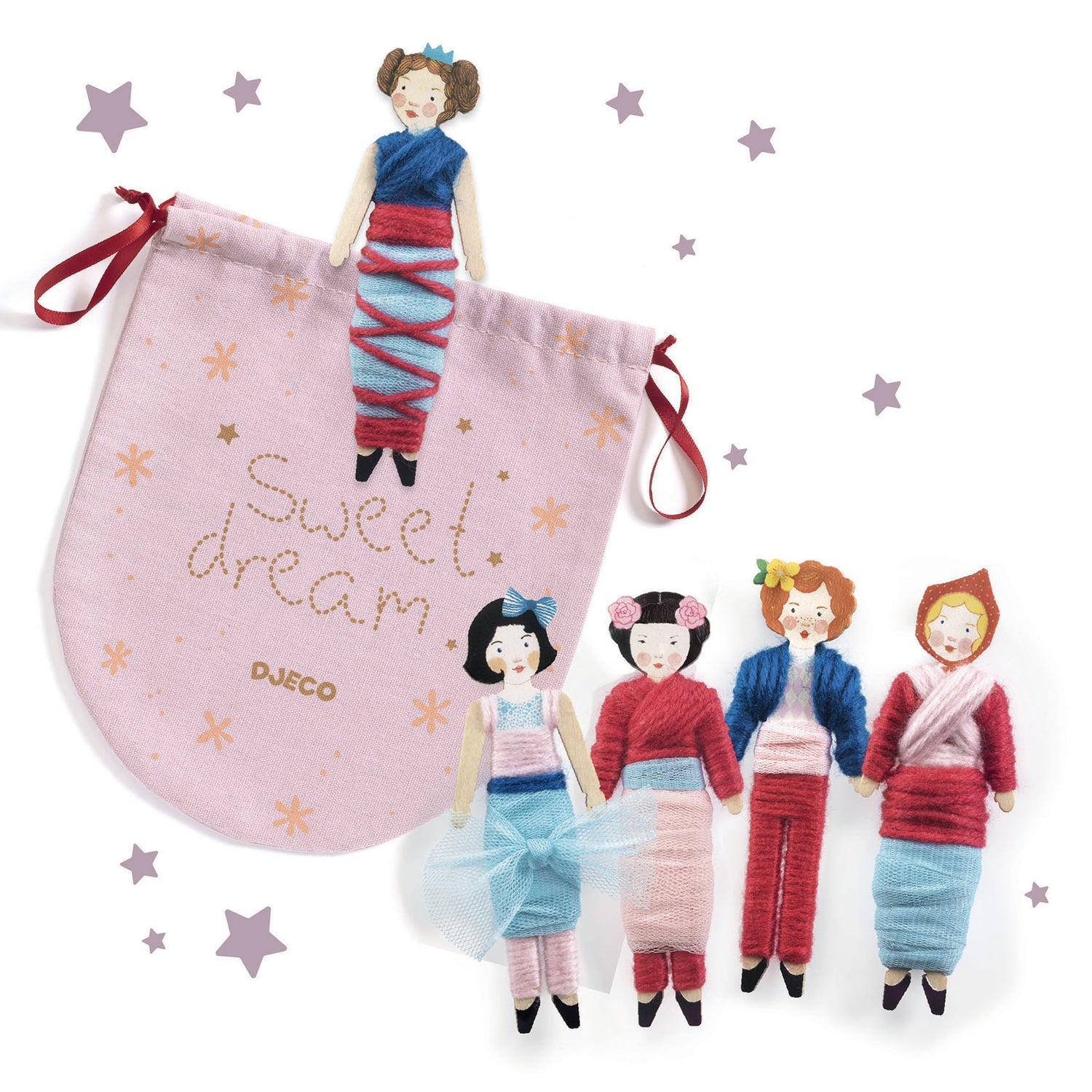 Make Your Own Worry Dolls Creative Kit - Sweet Dreams