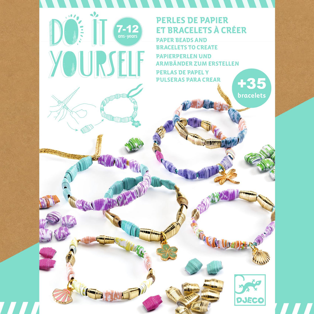 Bracelet Making Creative Kit - Paper Beads