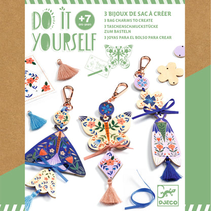 Make Your Own Worry Bag Charm Creative Kit - Butterflies