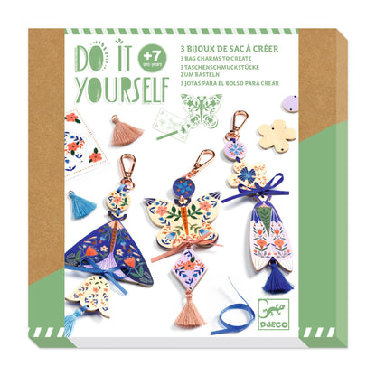 Make Your Own Worry Bag Charm Creative Kit - Butterflies