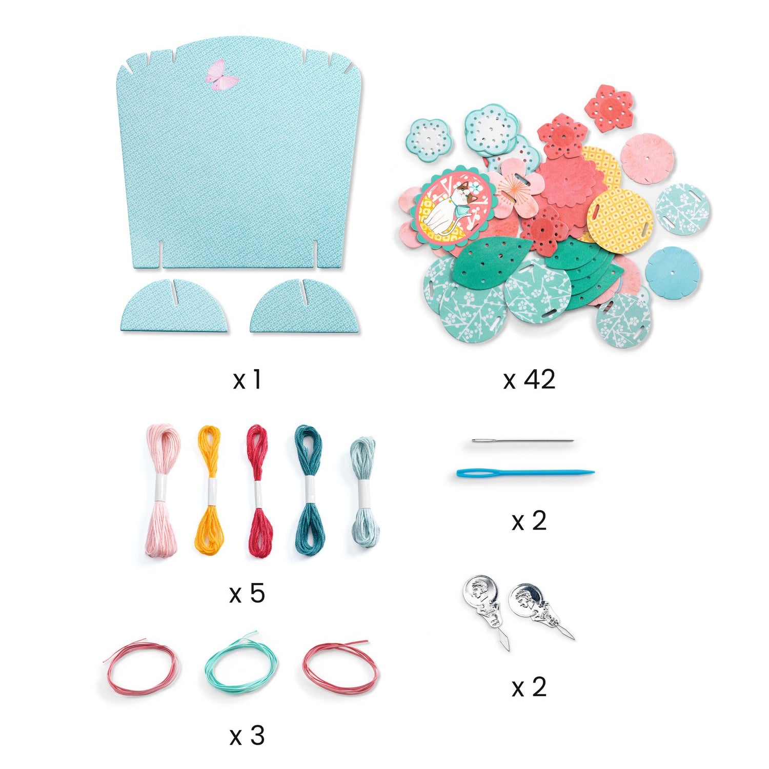 Floral Embroidery Creative Kit - Flora