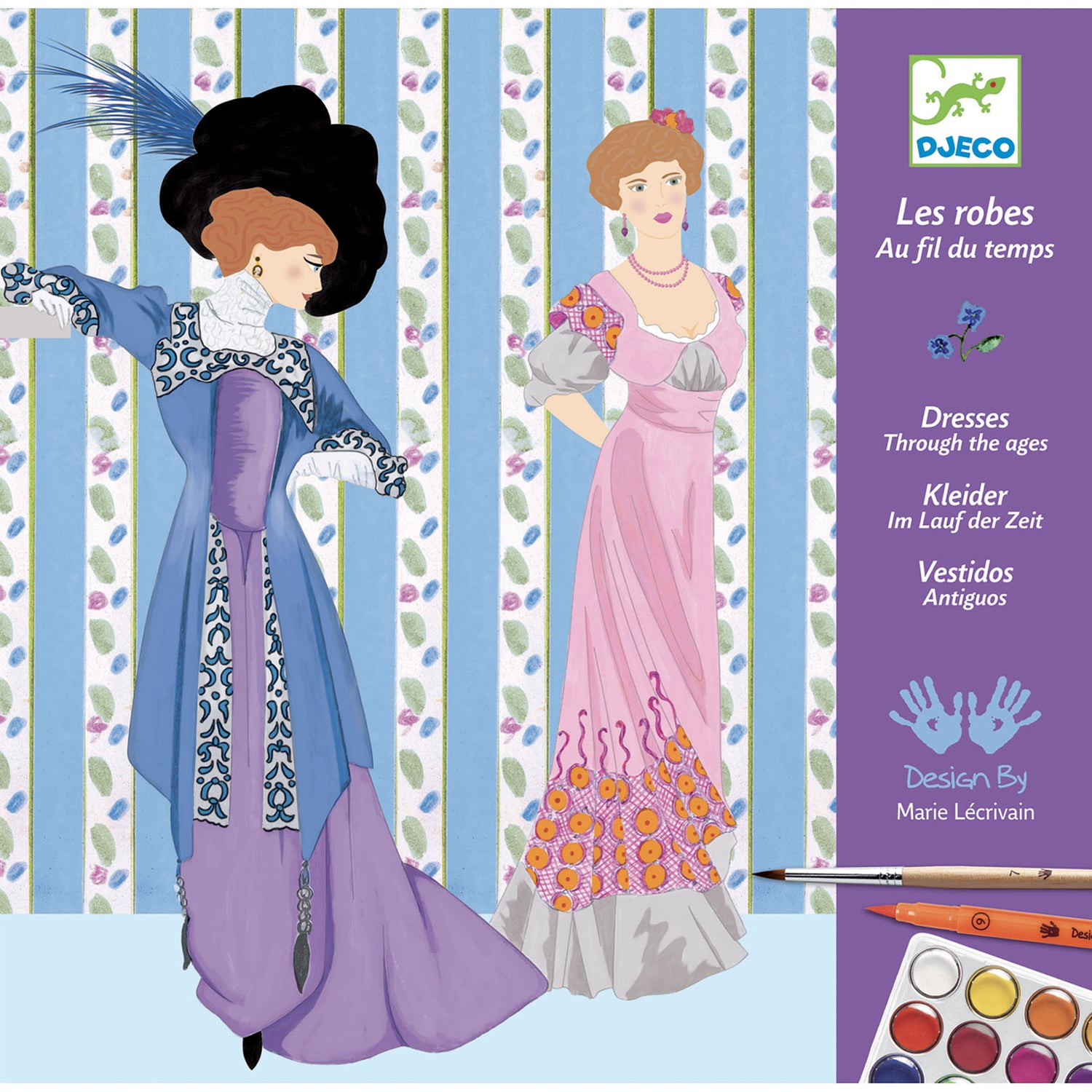 Watercolour Painting Set - Dresses Over Time