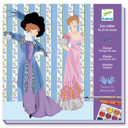 Watercolour Painting Set - Dresses Over Time