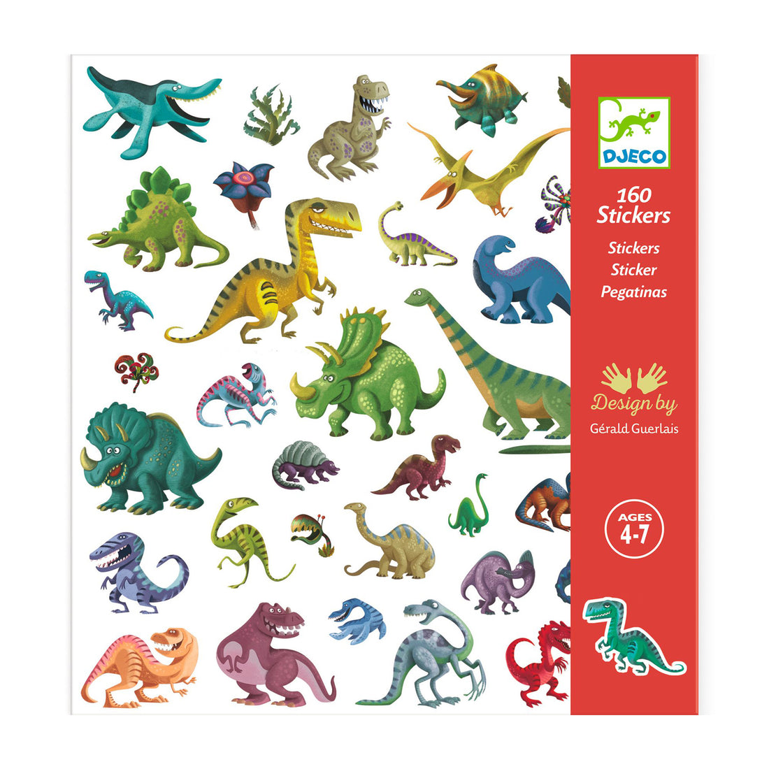 Sticker Set x 160 - Dinosaurs