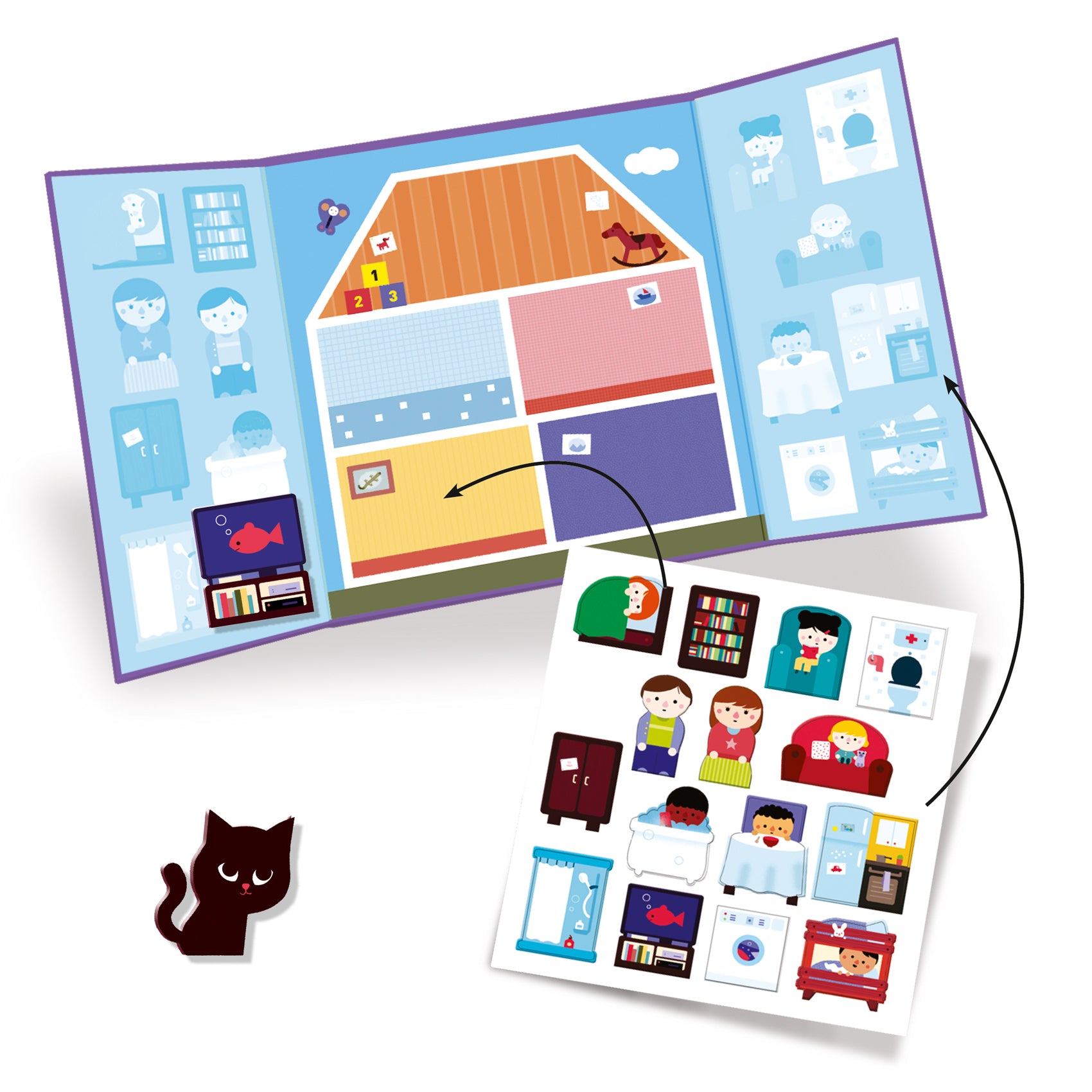 Reusable Sticker Set - Little House