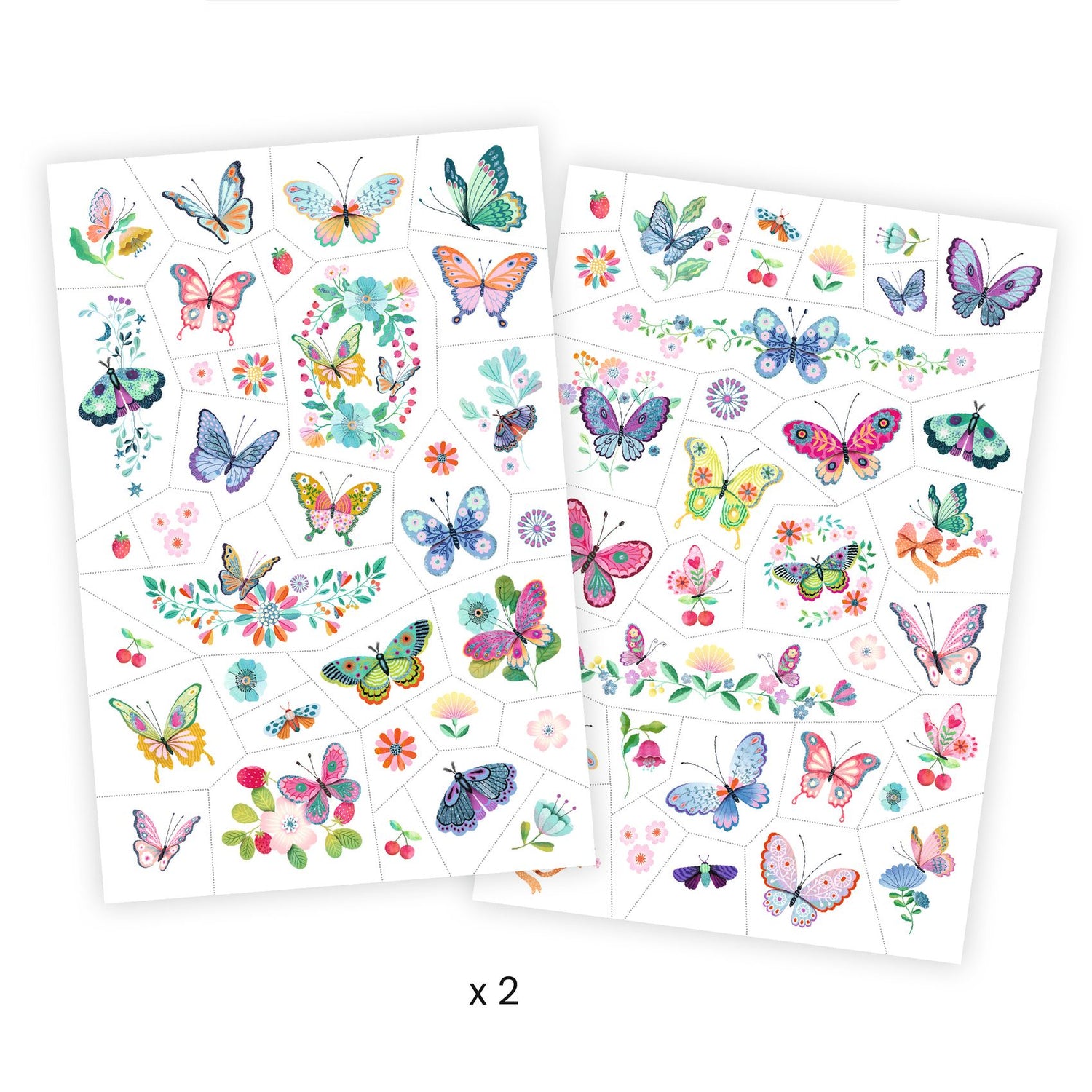 Kids Temporary Glitter Tattoos - Dream Butterflies