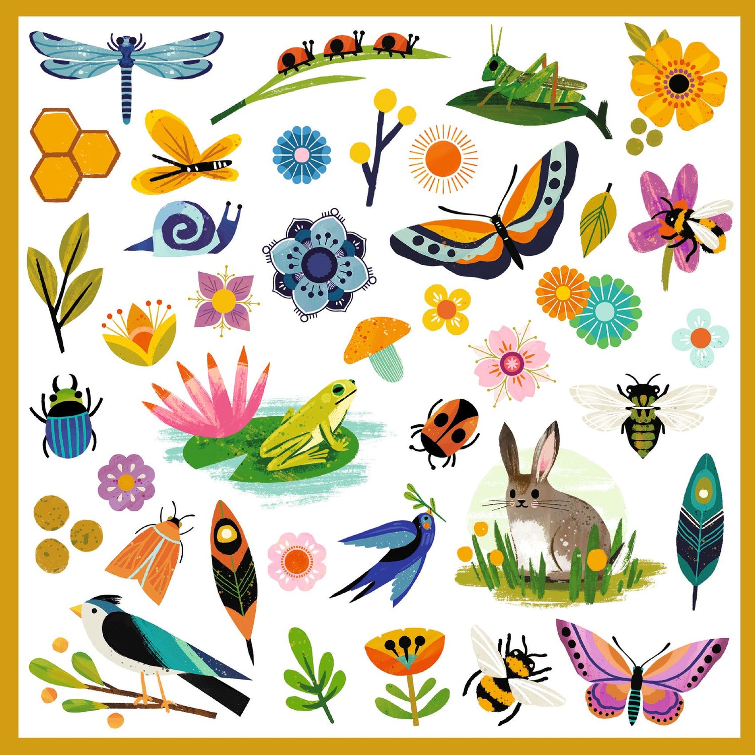 Sticker Set x 160 - Jardin