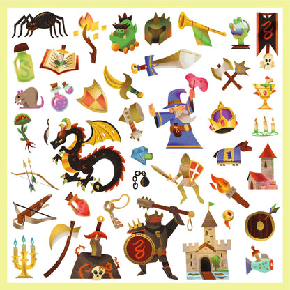 Metallic Sticker Set x 160 - Medieval Fantasy