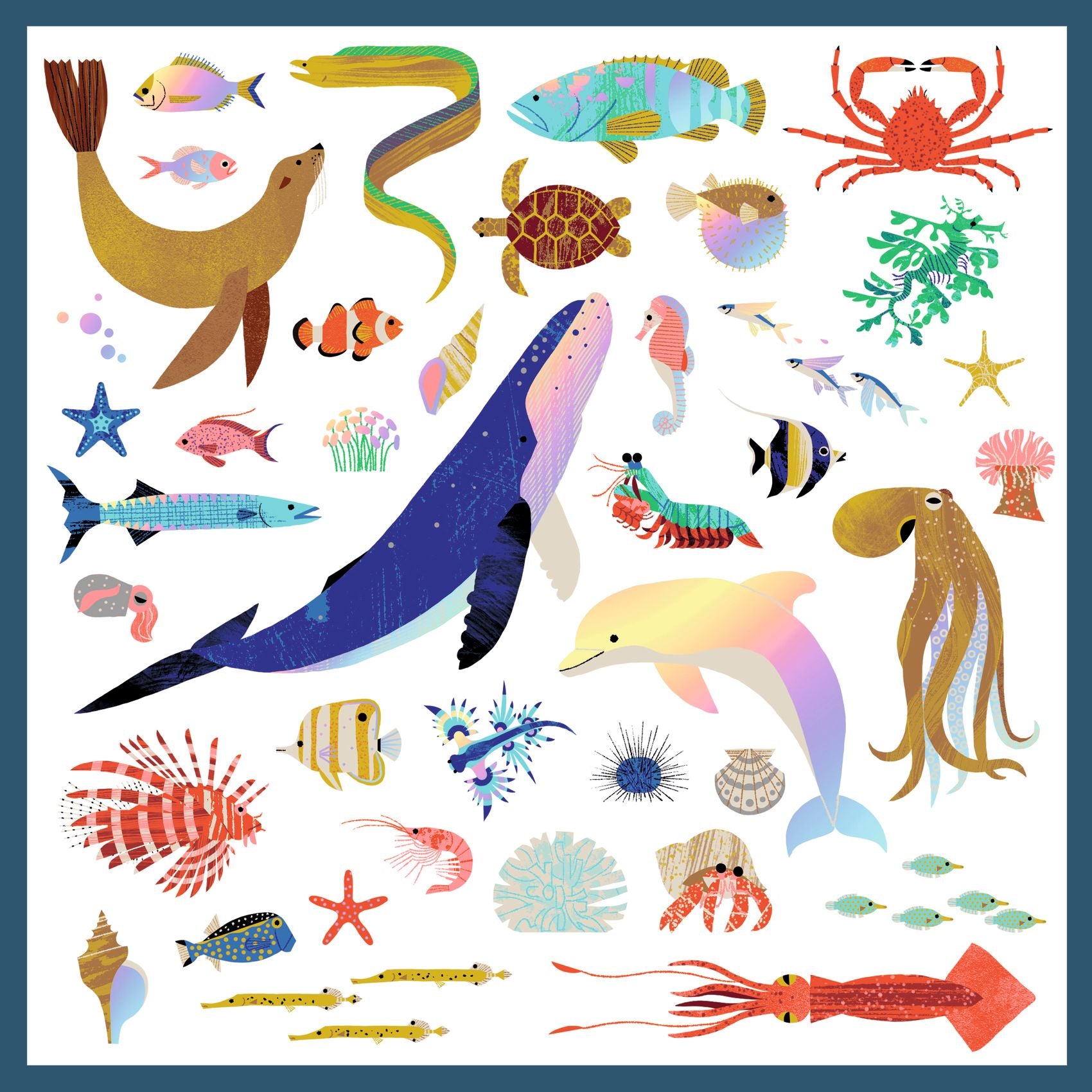 Metallic Sticker Set x 160 - Ocean