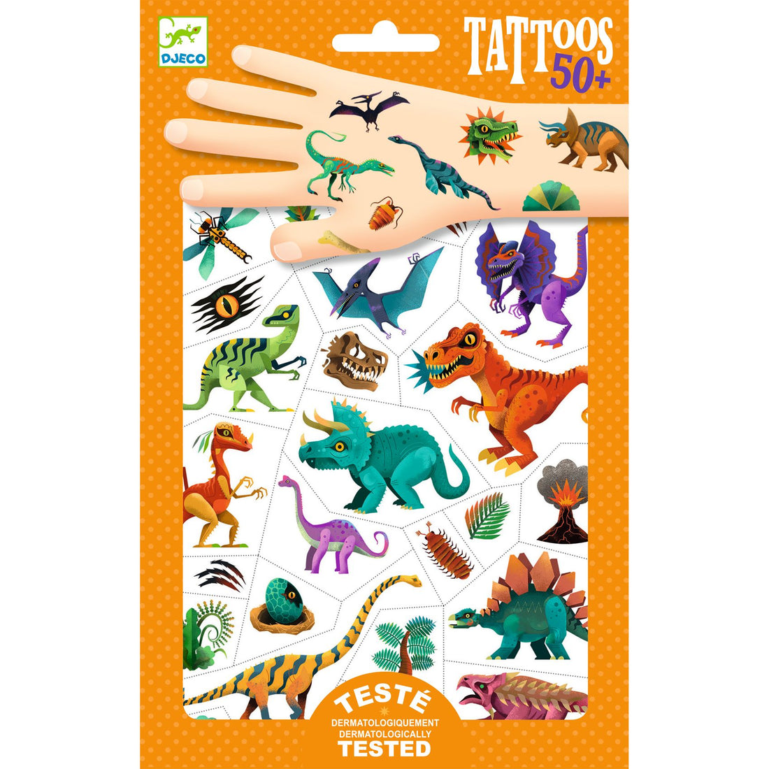 Kids Temporary Tattoos - Dino Club