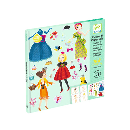 Reusable Stickers Paper Dolls Set - Too Fashionable