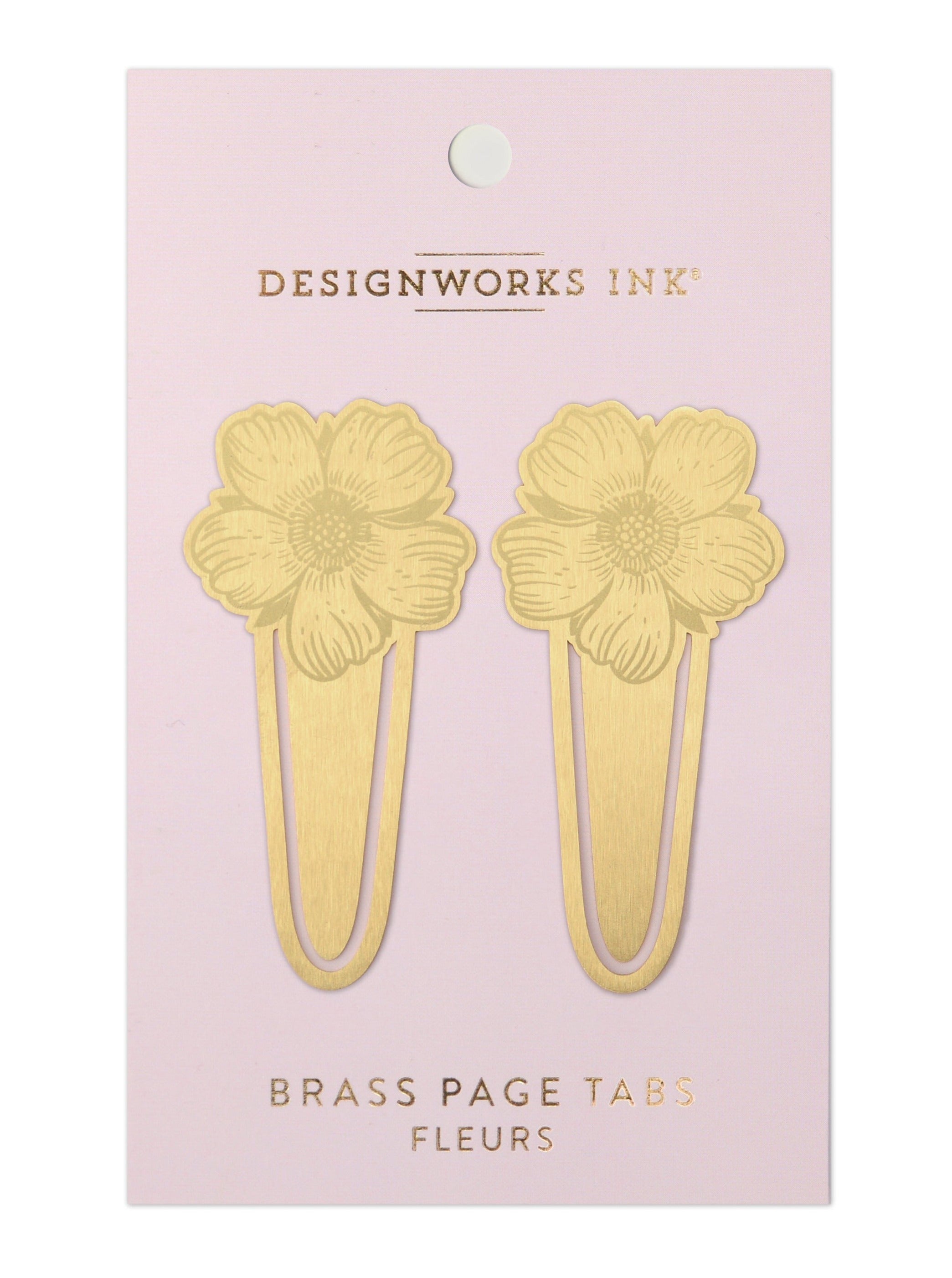 Metal Page Tabs - Fleurs