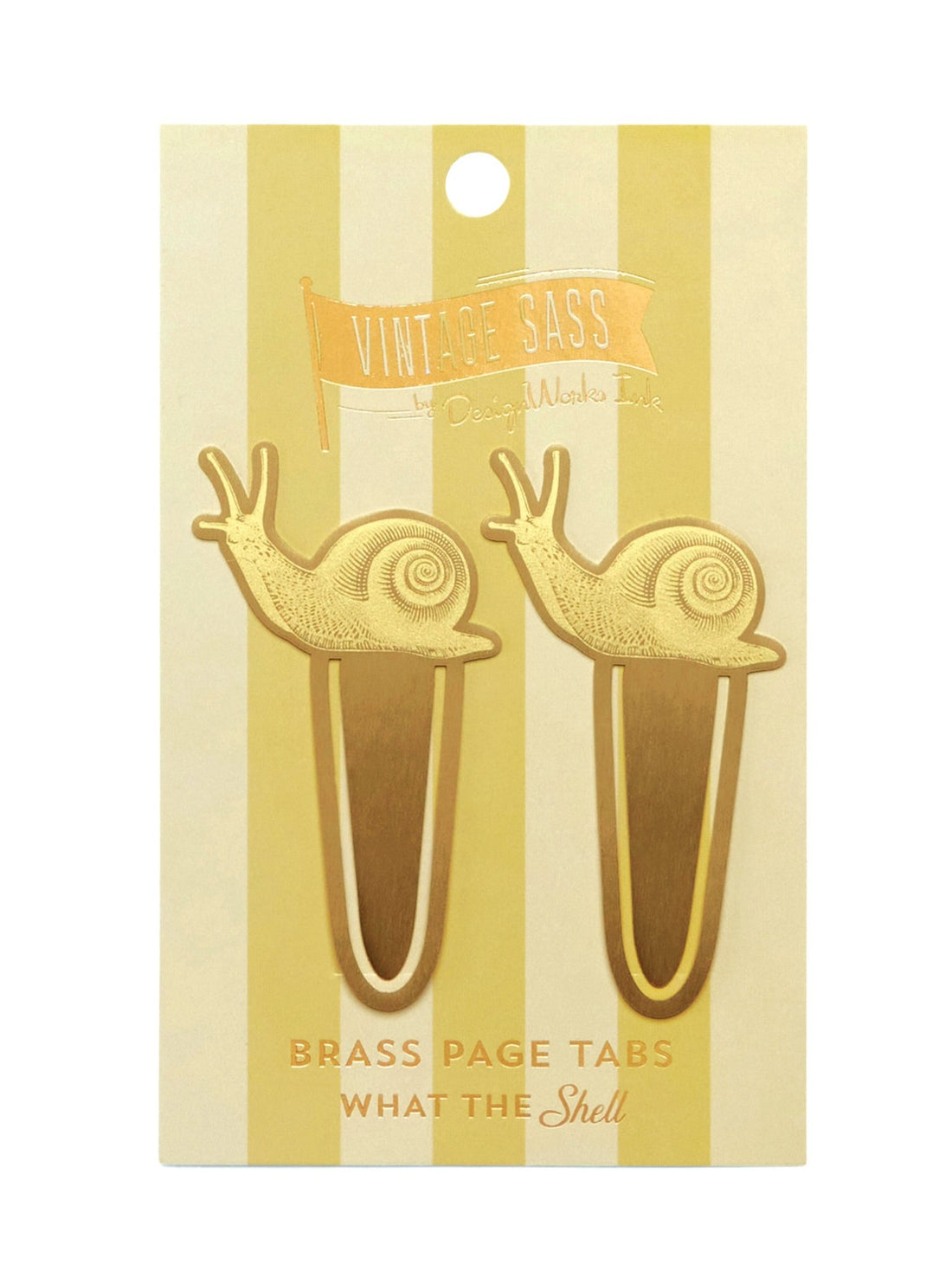 Metal Sass Brass Page Tabs - What The Shell