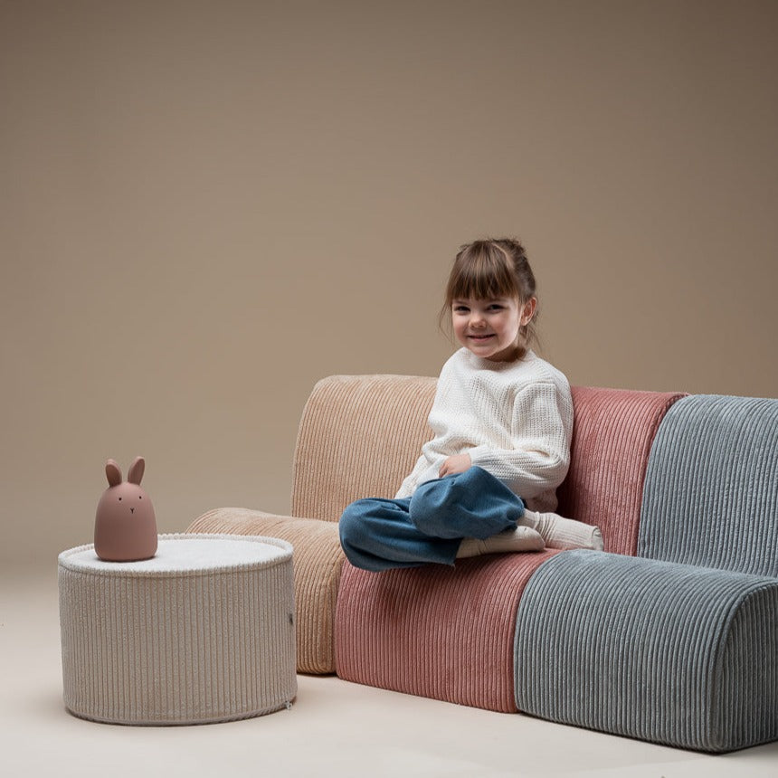 Corduroy Round Pouffe - 6 Colour Options Available