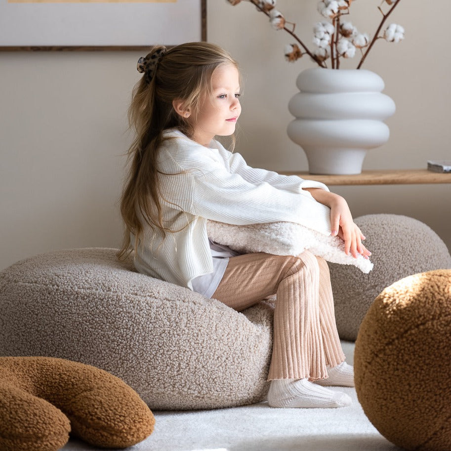 Teddy Beanbag Ottoman - 3 Colour Options Available