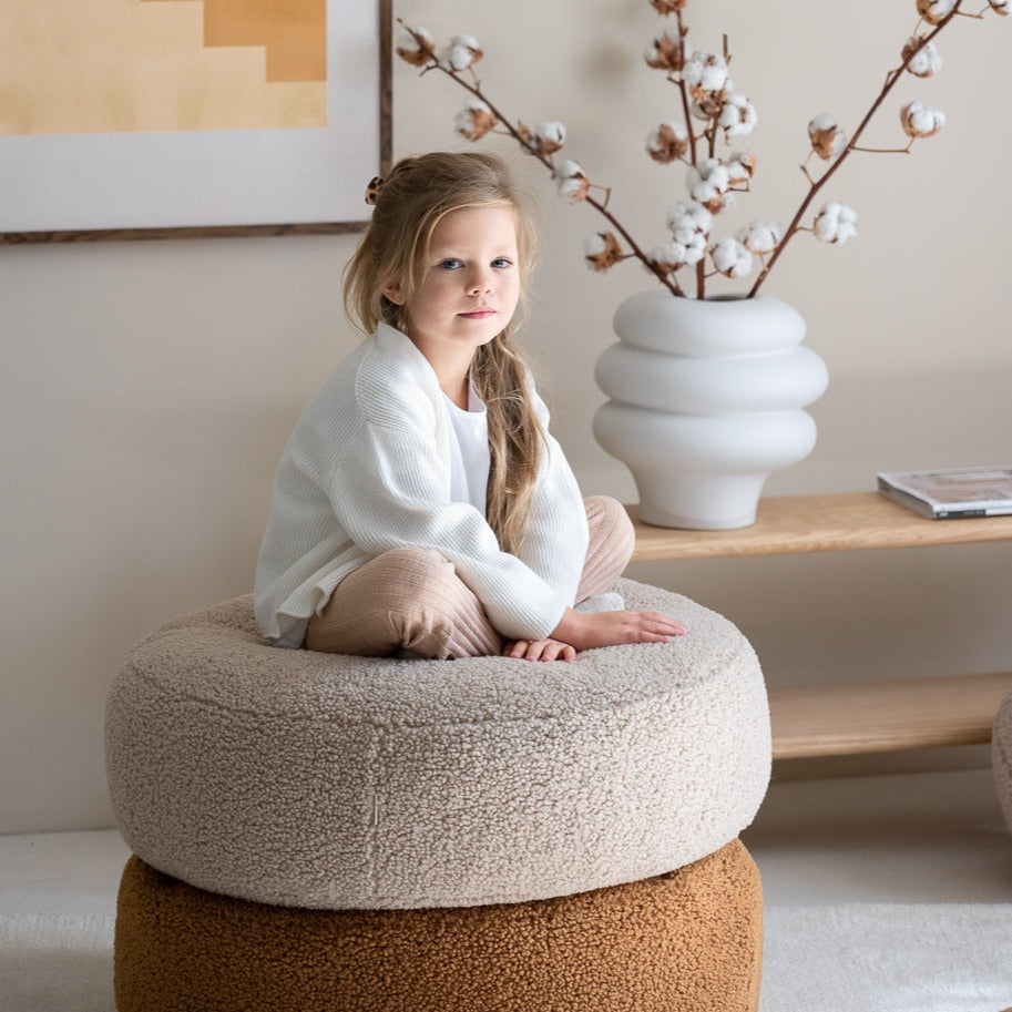 Teddy Beanbag Ottoman - 3 Colour Options Available