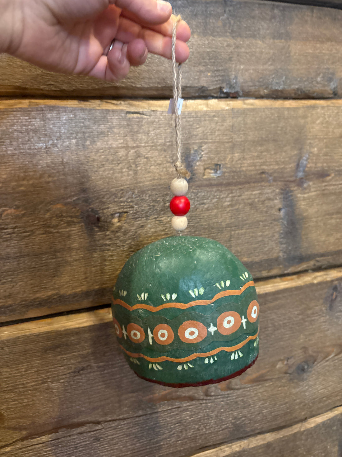 Paper Mache Folk Bell