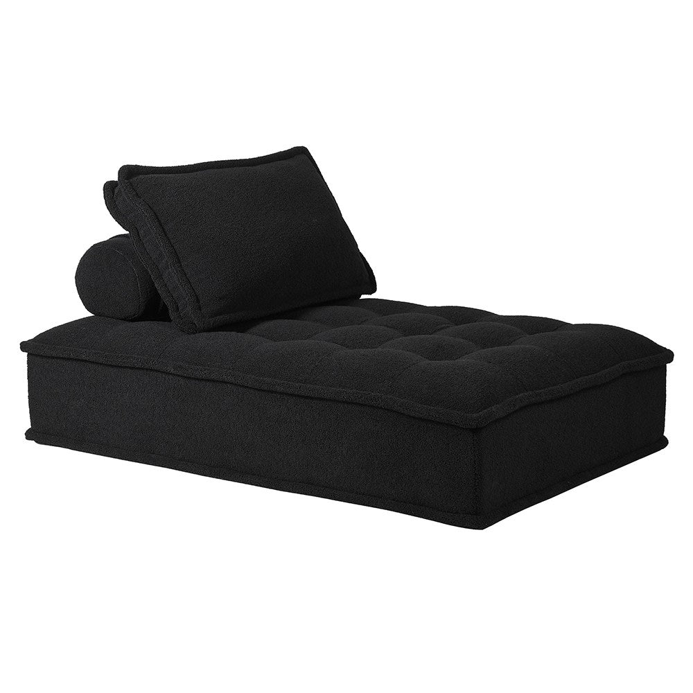 Gobi Black Chaise Lounge