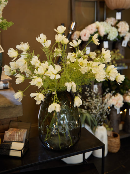 Grey Glass Dimple Vase