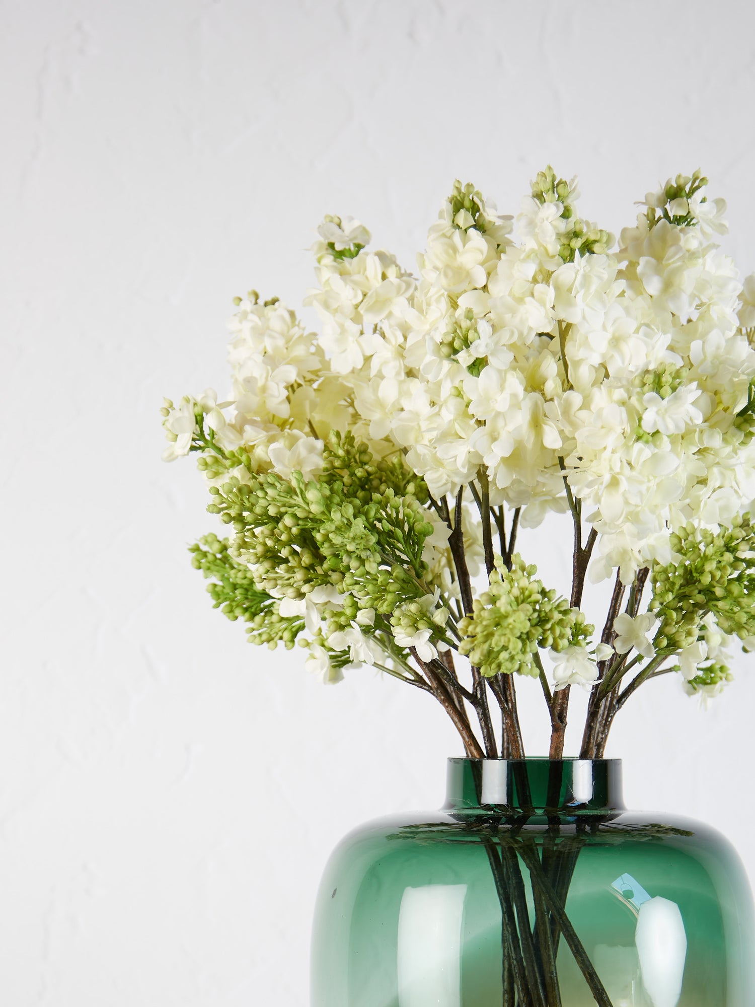 Faux White Lilac Stem