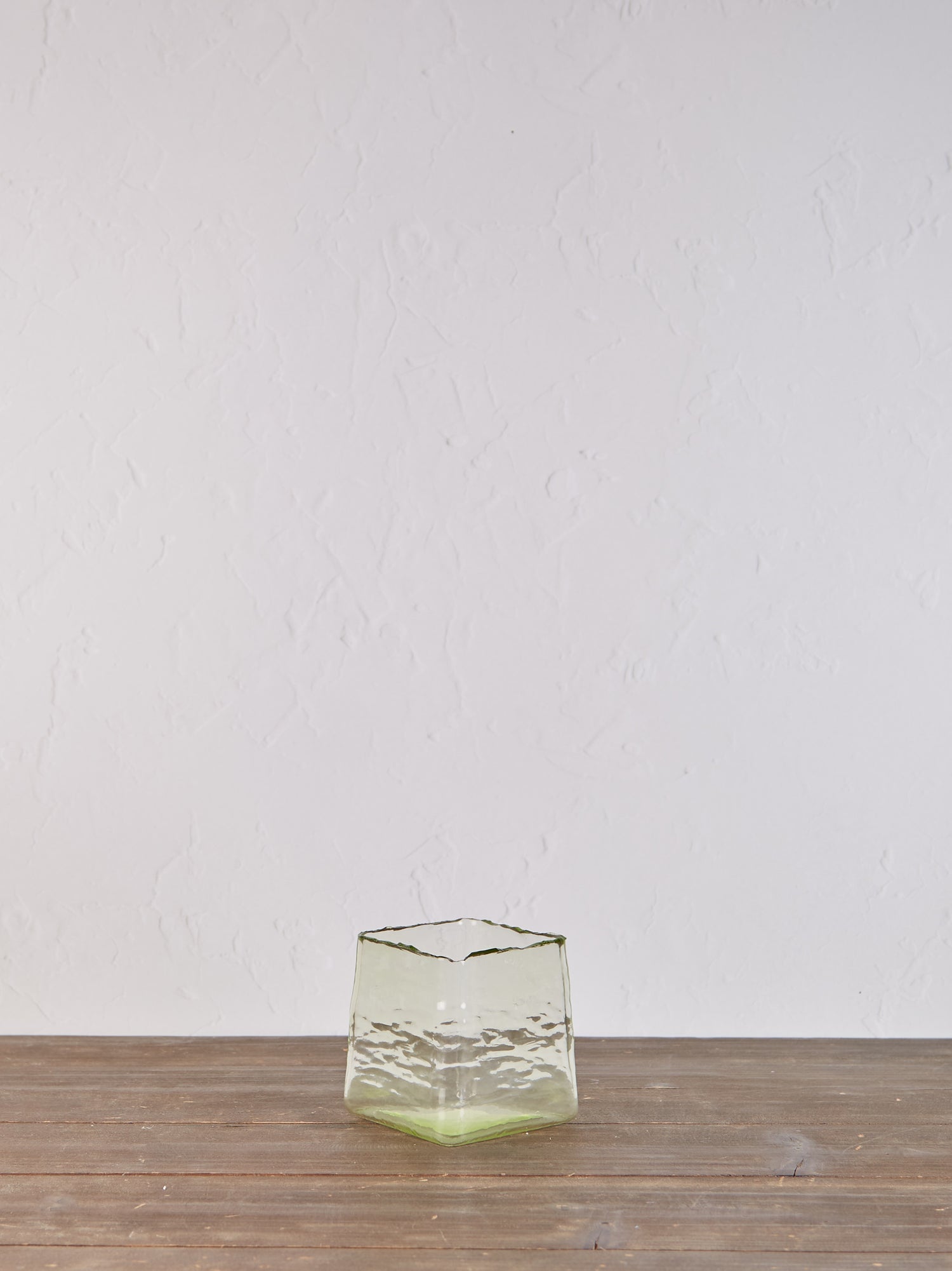 Organic Square Glass Tealight Holder - Glass