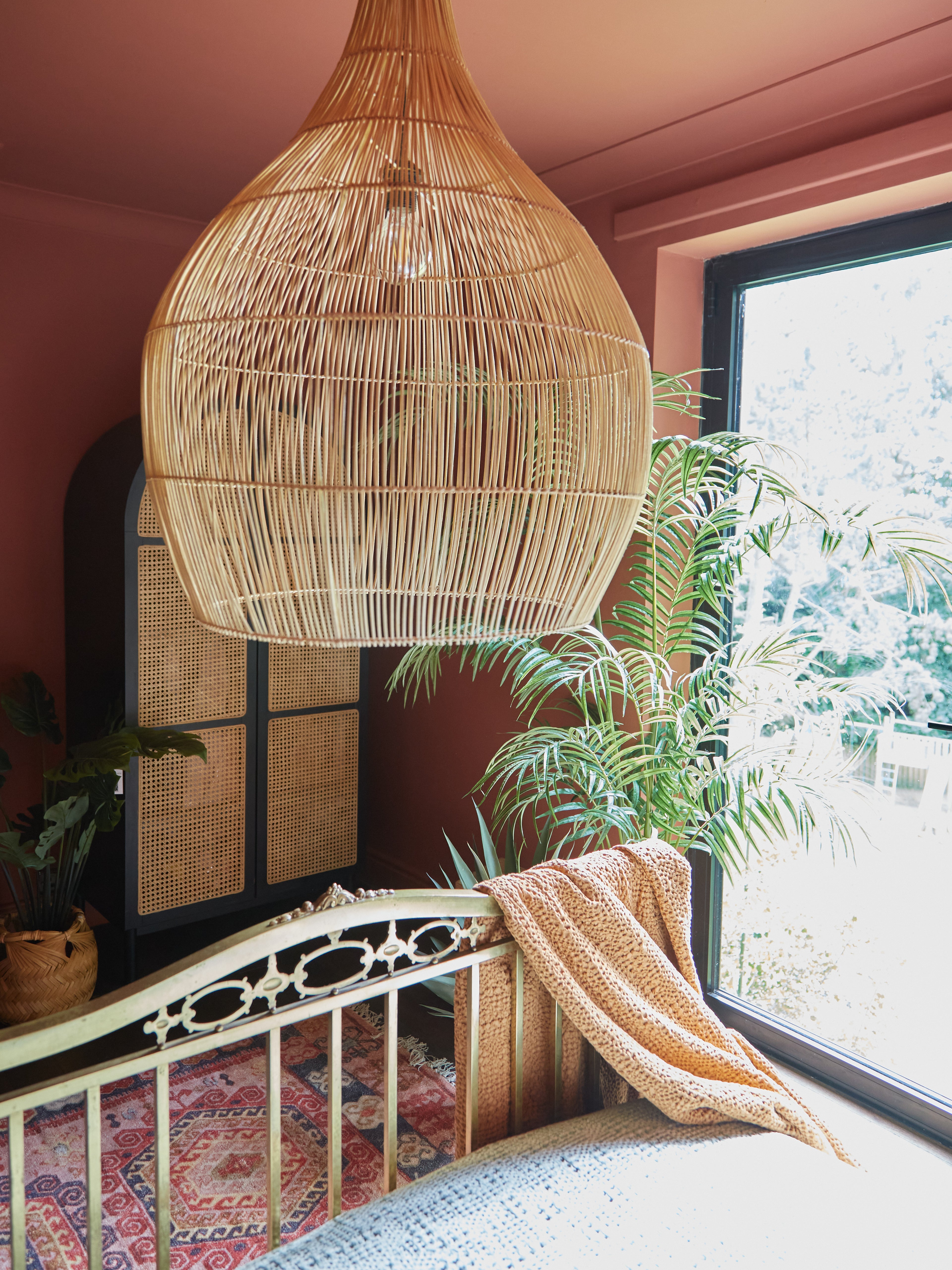 Oversized Hive Rattan Shade