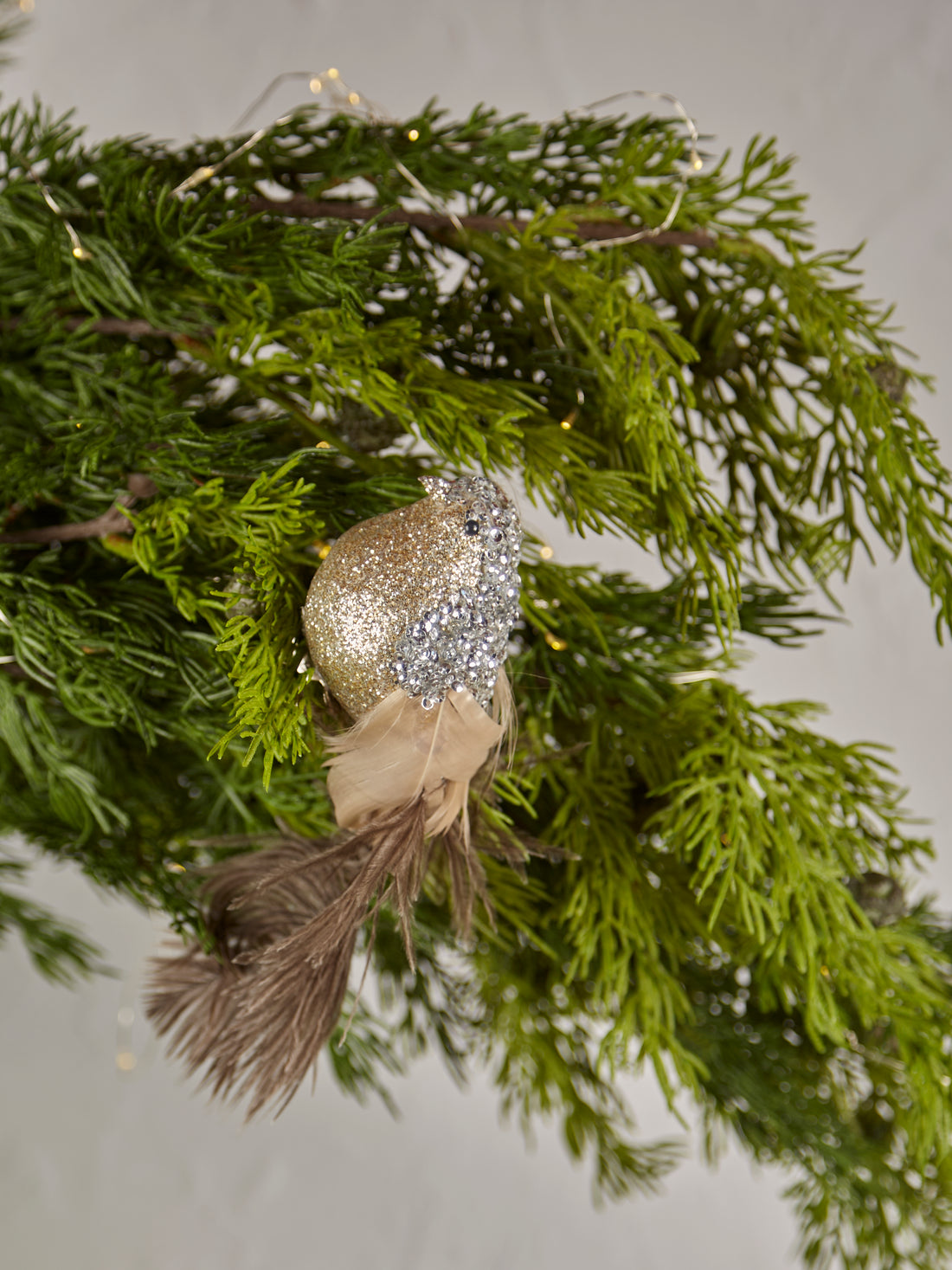 Suzy Glitter Feathered Bird