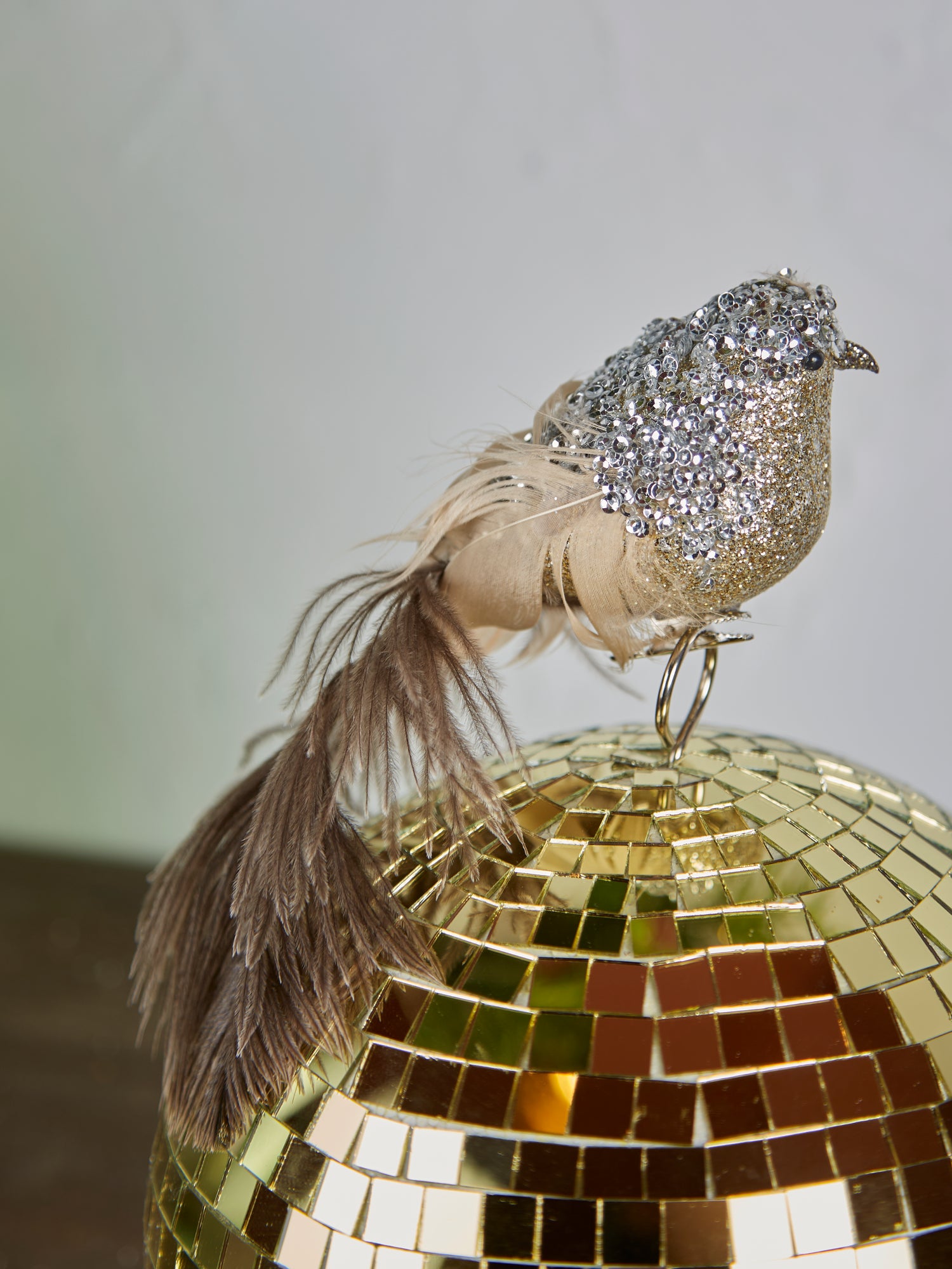 Suzy Glitter Feathered Bird