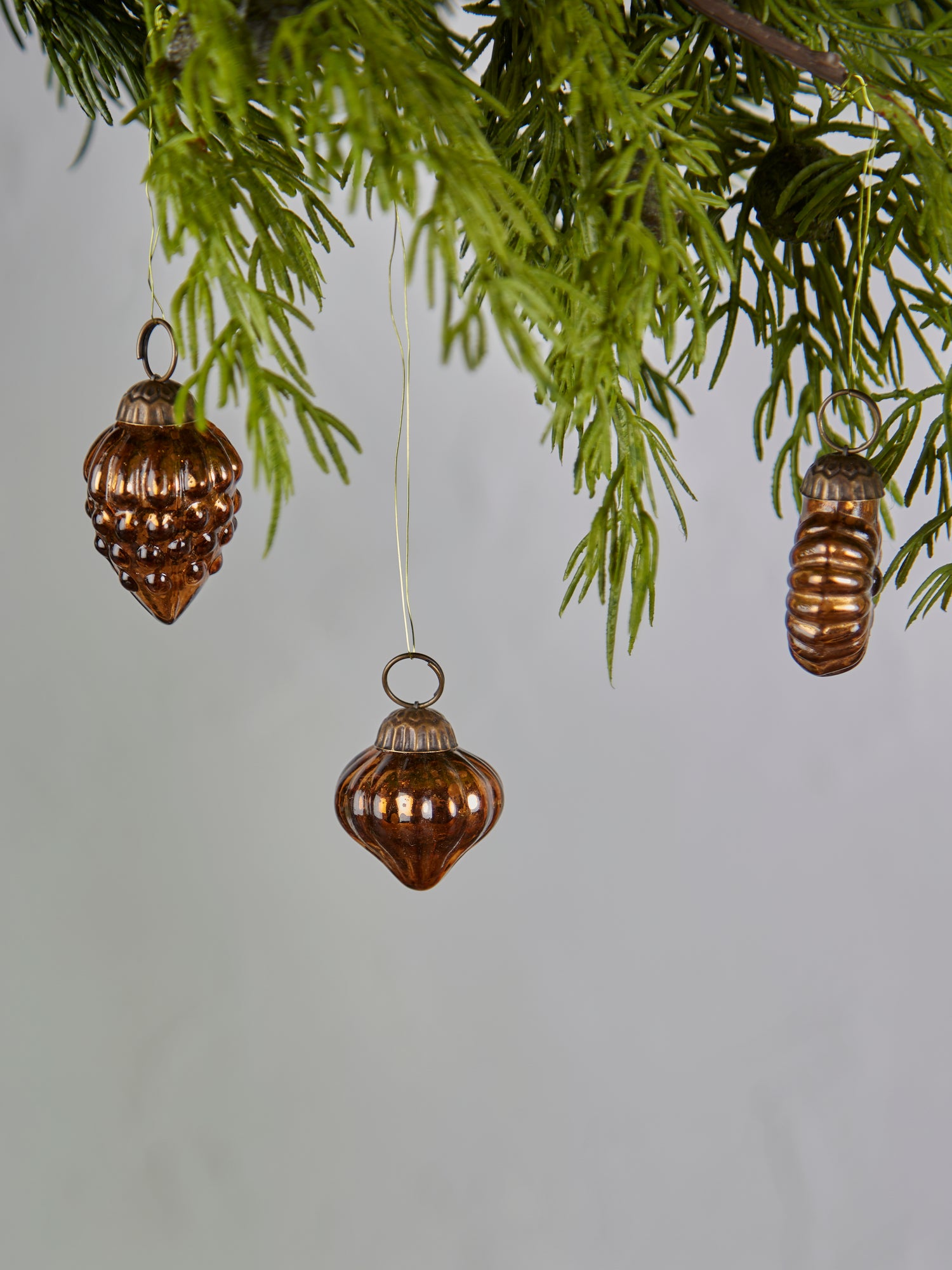 Assorted Bag of Copper Glass Baubles