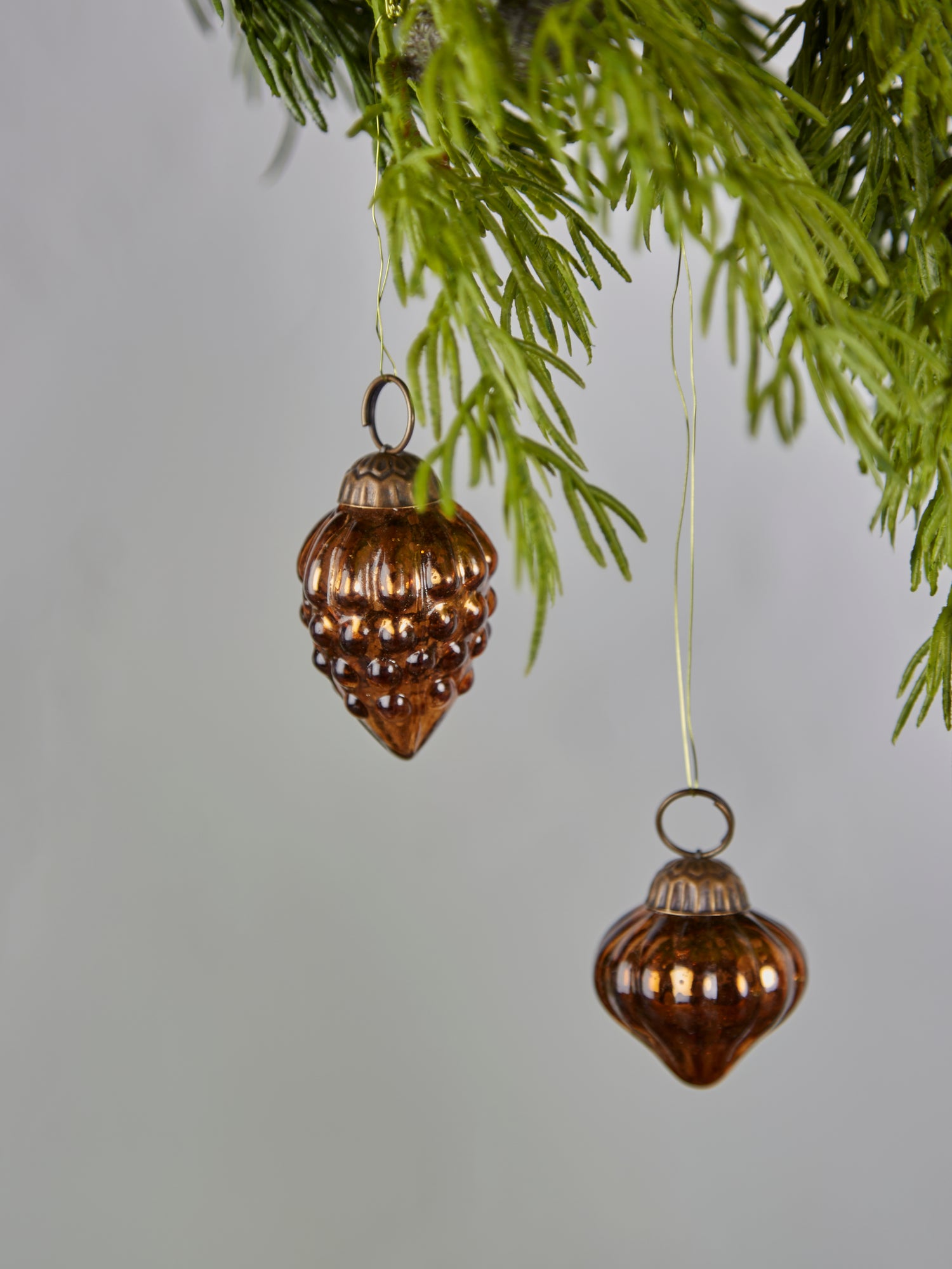 Assorted Bag of Copper Glass Baubles