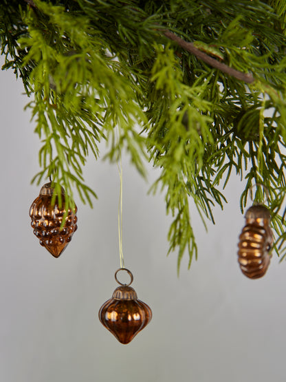 Assorted Bag of Copper Glass Baubles