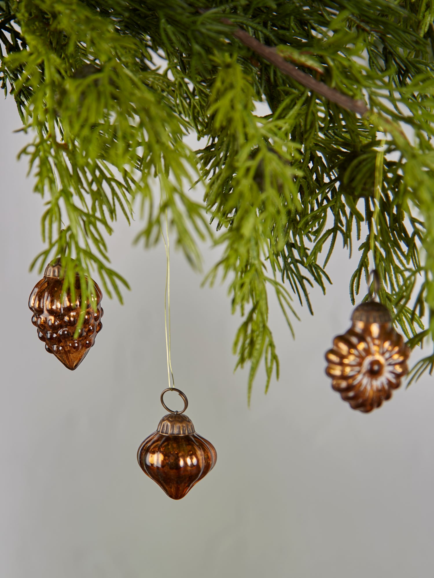 Assorted Bag of Copper Glass Baubles