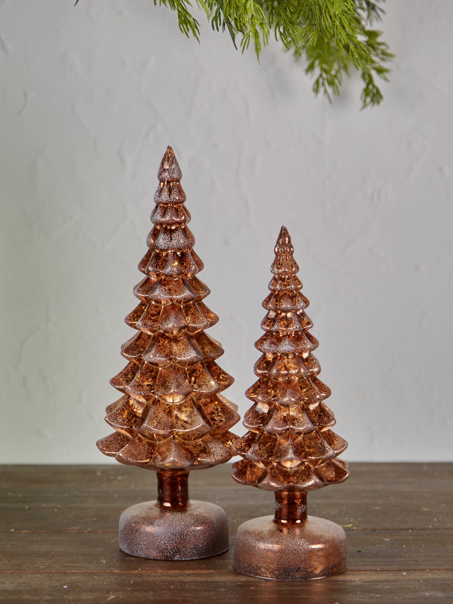 Small Gold Glass Tree Lamp