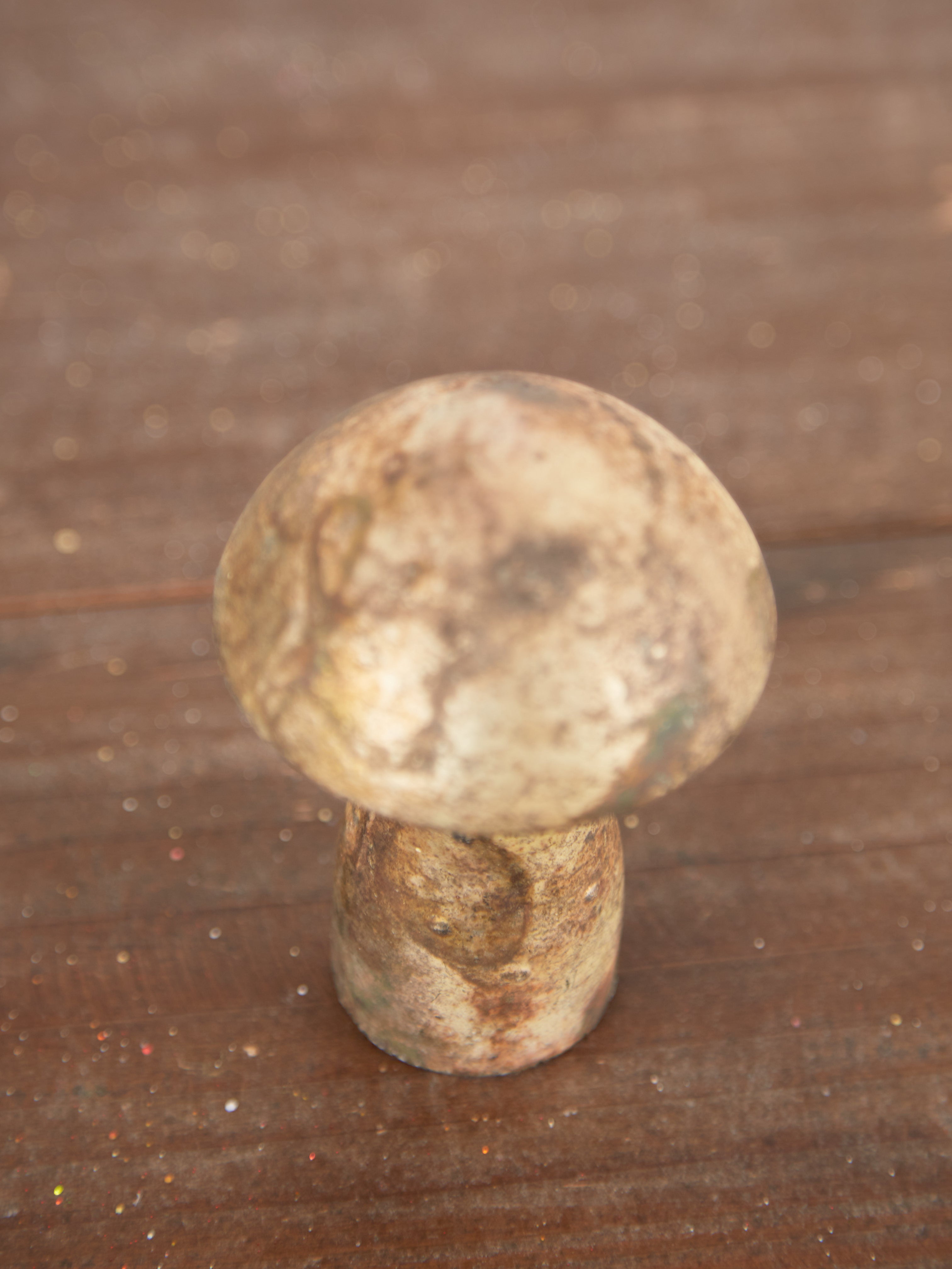 Decorative Copper Glass Mushroom Large