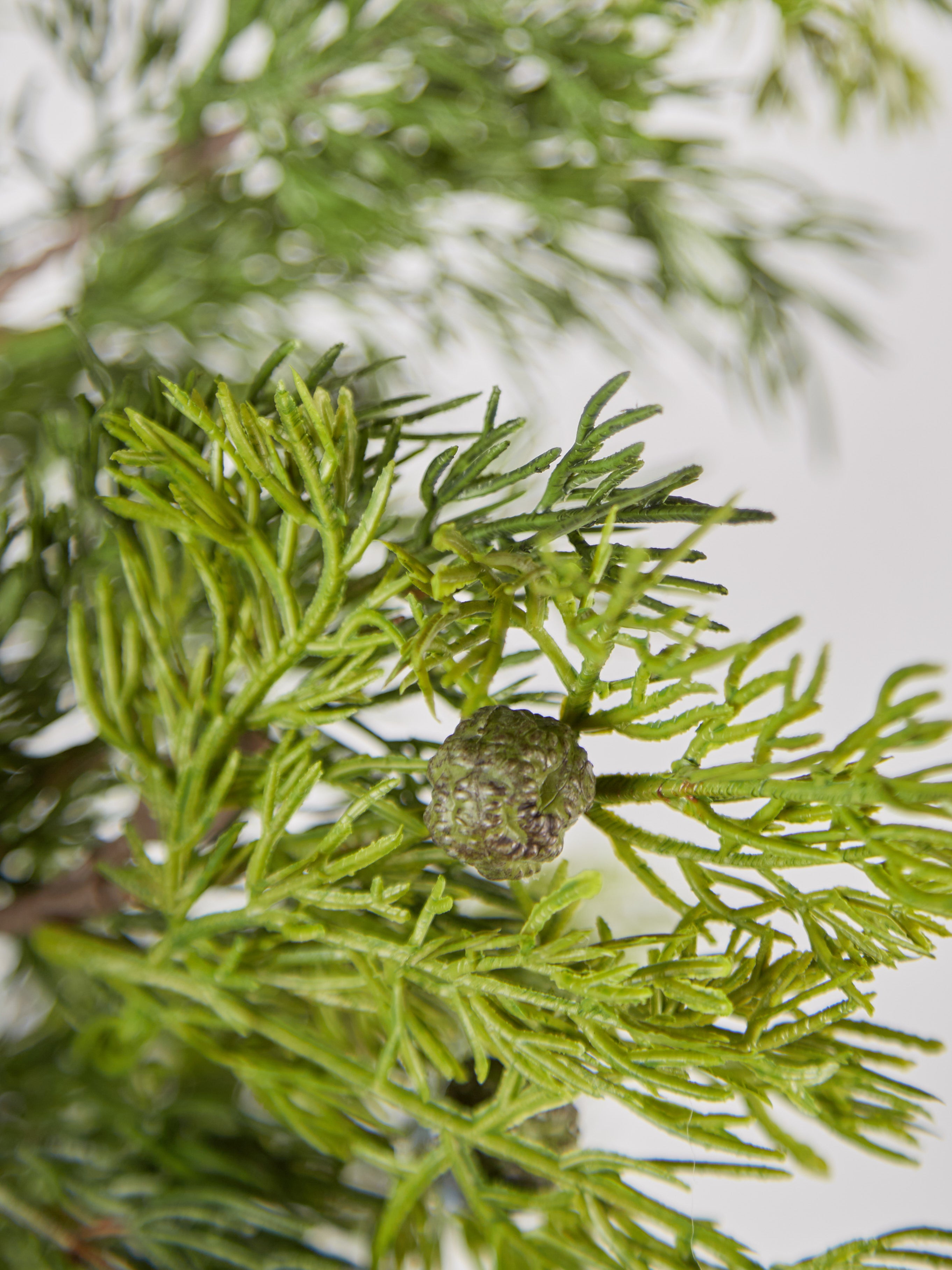 Faux Green Cedar Stem