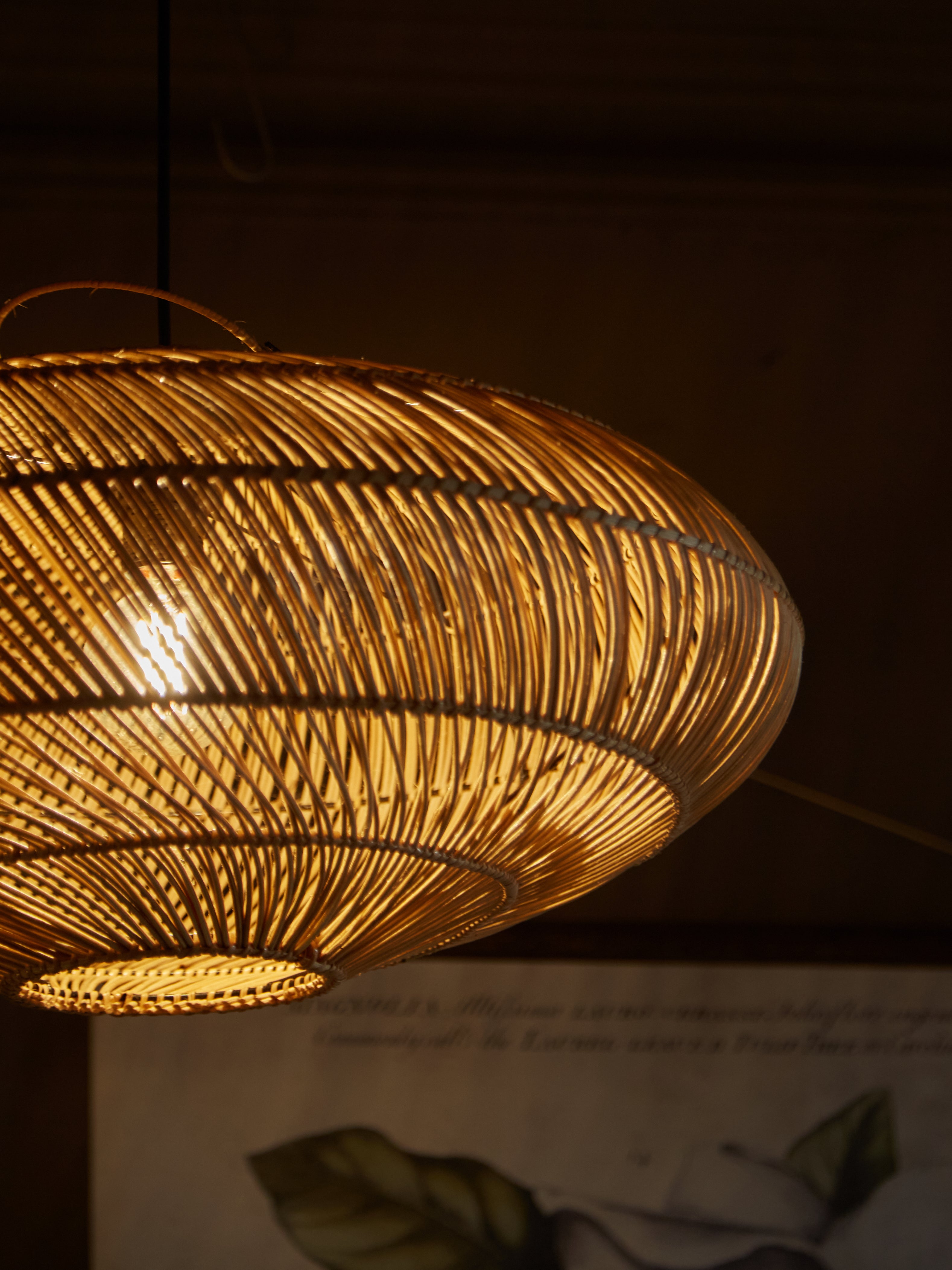 Oval Rattan Shade