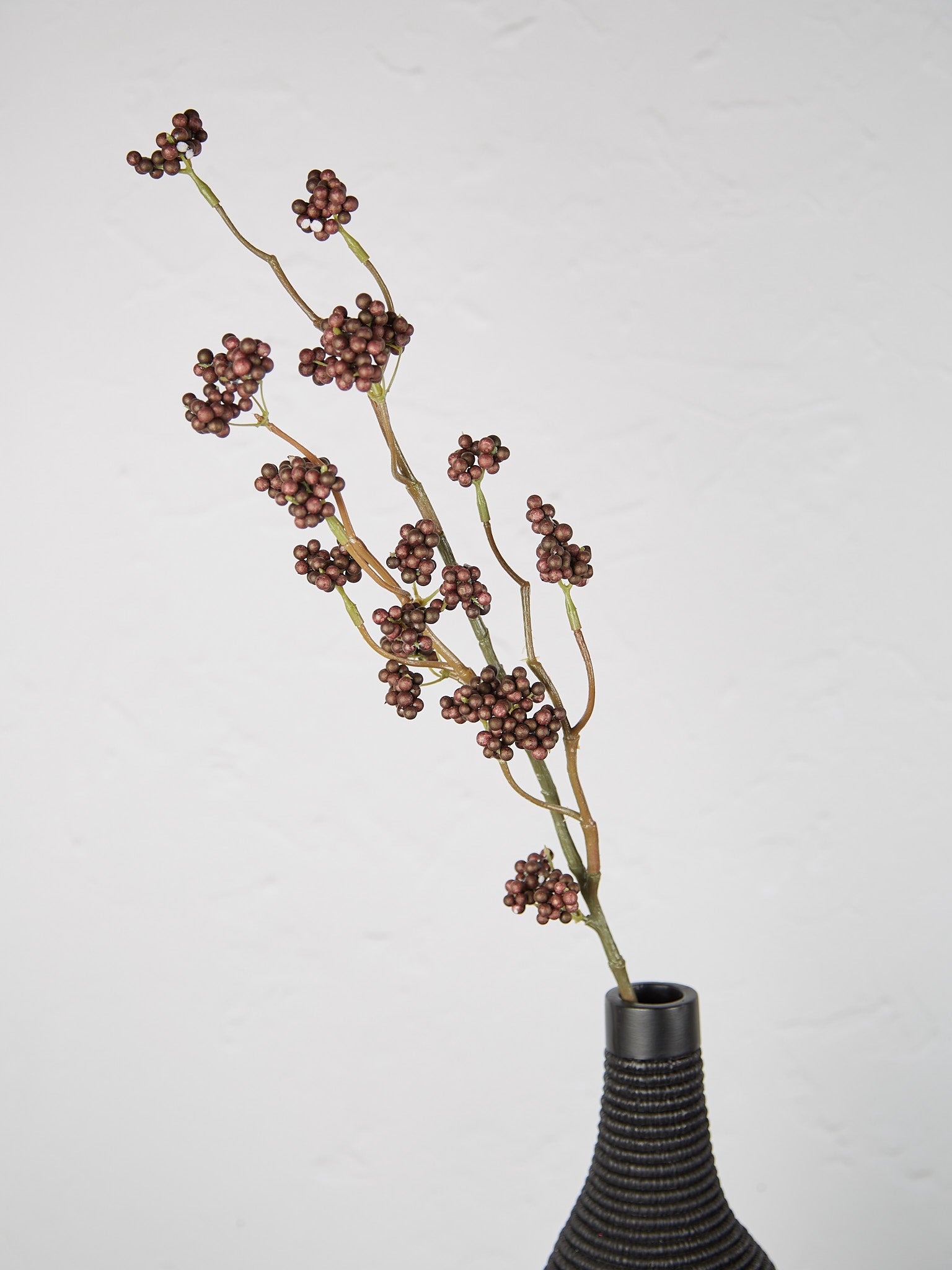 Winterberry Black Faux Stem