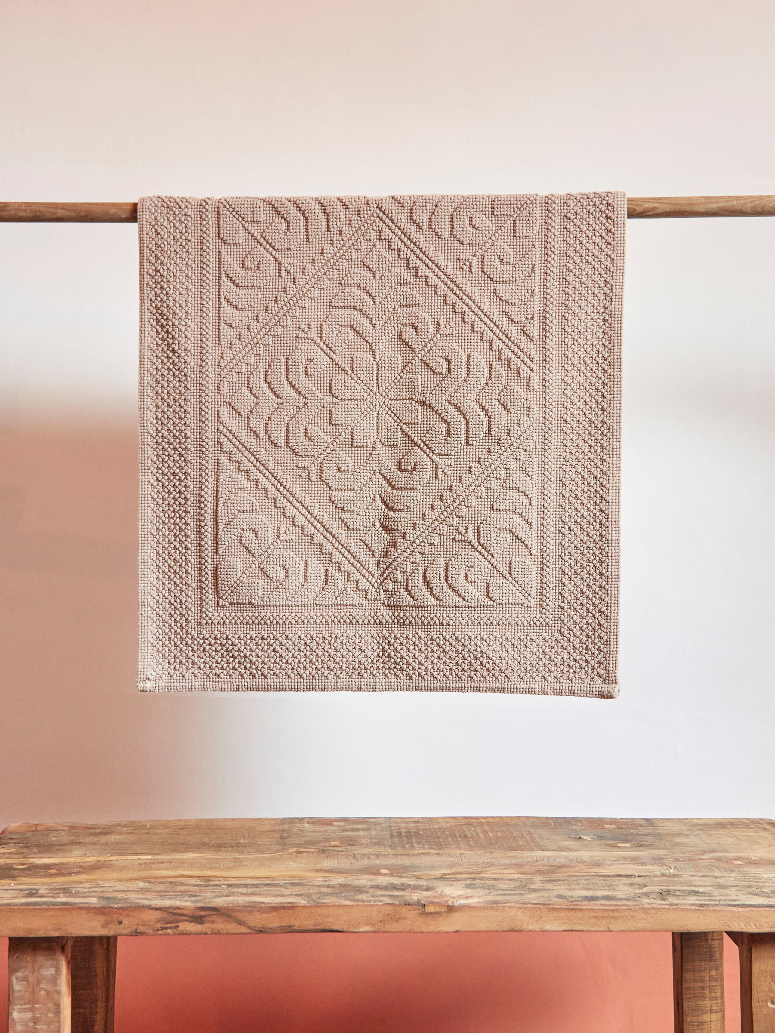 Enzo Bath Mat in Chamois - 2 Sizes Available